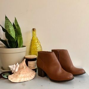 Faux Leather Booties